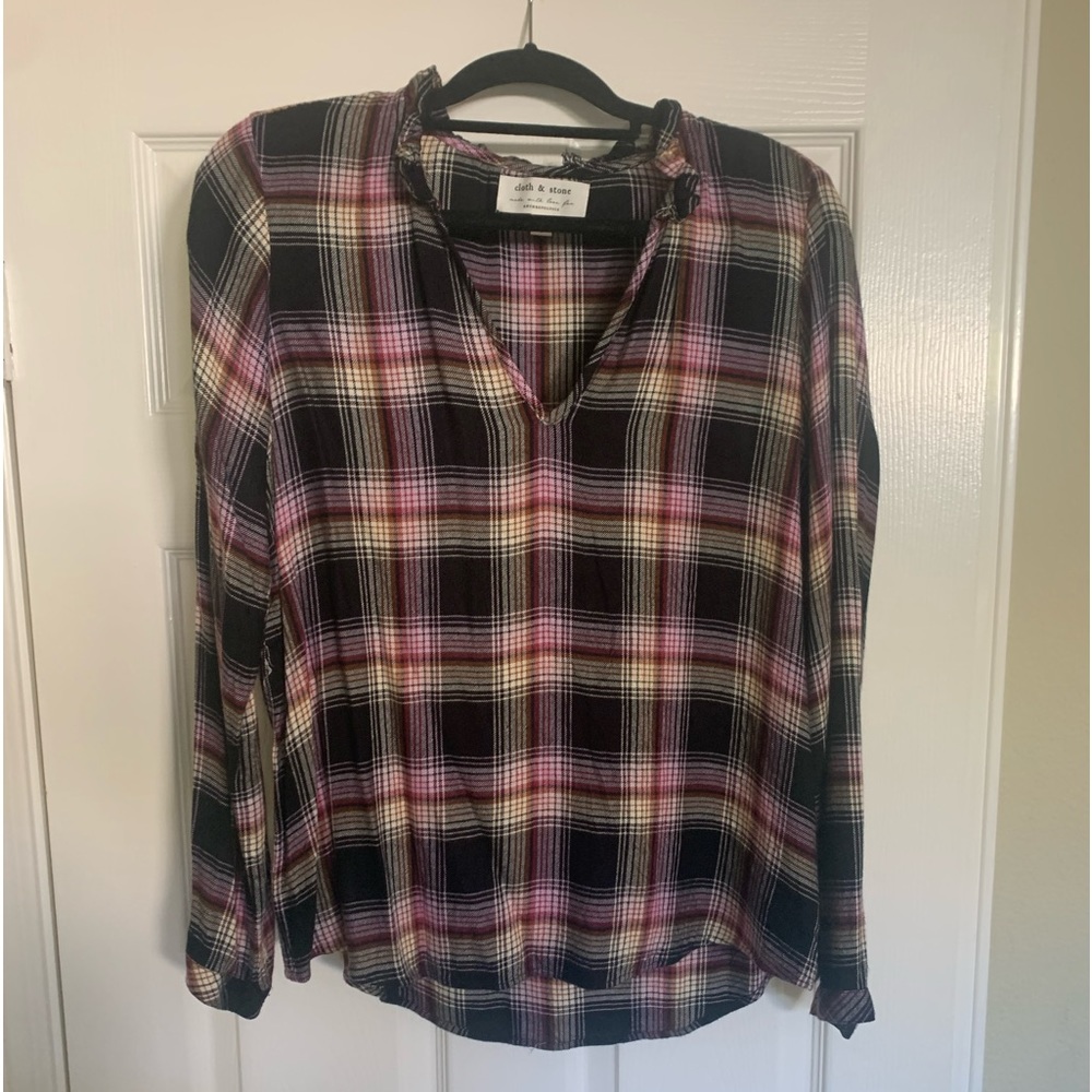 Anthropologie, Cloth & Stone Lightweight Flannel Size M